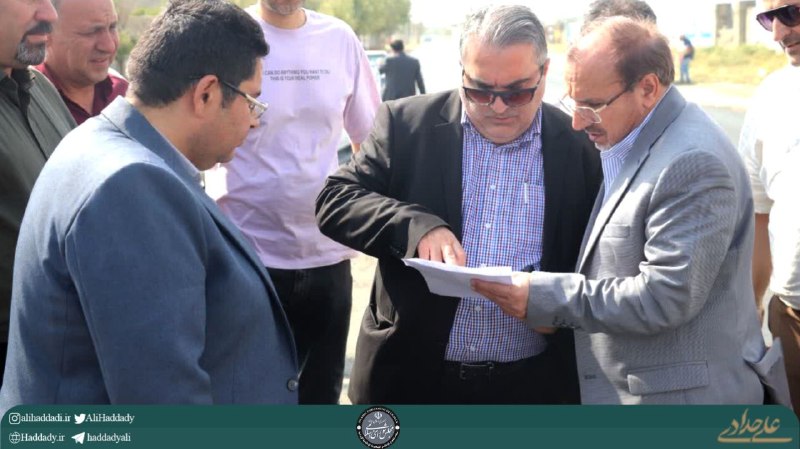 کانال رسمی علی حدادی: #خبر🔰 بازدید و نظارت میدانی علی حدادی از پروژه بهسازی جاده روستای عرب‌آباد به روستای رامجین شهرستان چهارباغ🔸 علی حدادی، 