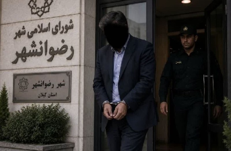 پایگاه خبری می رشت: 📶👇در ادامه عملیات مبارزه با فساد در شهرستان رضوانشهر:📸 دومین عضو شورای این شهر به اتهام فساد مالی توسط پلیس امنیت (فراجا