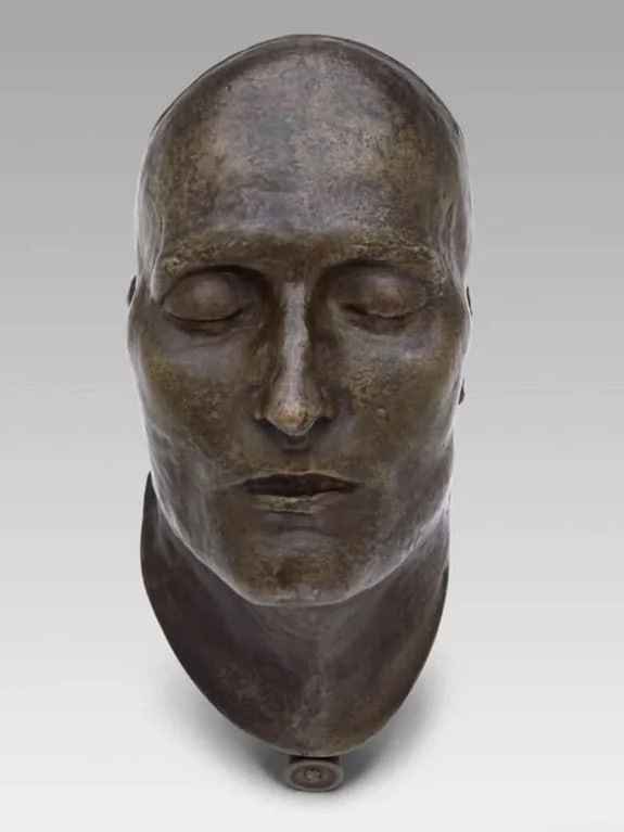 The death mask of Napoleon Bonaparte, French Emperor. This is the most authentic depiction of his features we possess.Did you know? 🎓