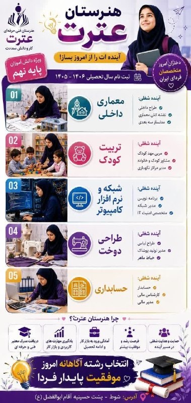 ماکو TV: 🌱 آیندهات را خودت بساز!هنرستان فقط یک مدرسه نیست؛ شروع مسیری برای ساختن مهارت، استقلال و آیندهای متفاوت است.اگر به کار