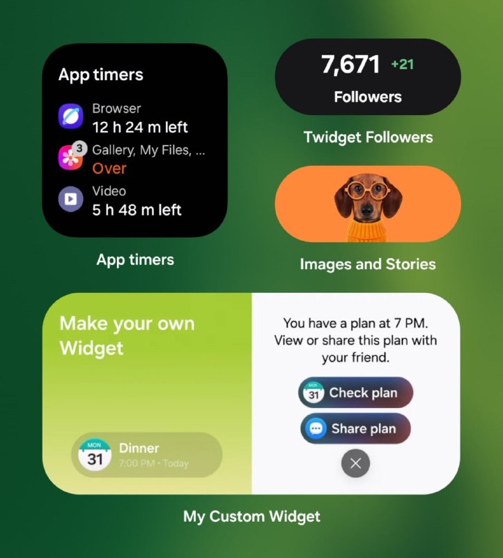 📱android_best: 🔴در رابط کاربری One UI 9.5 احتمالاً میتوانید با هوش مصنوعی ویجت طراحی کنید✅ تصاویر فاششده از رابط کاربری جدید سامسونگ
