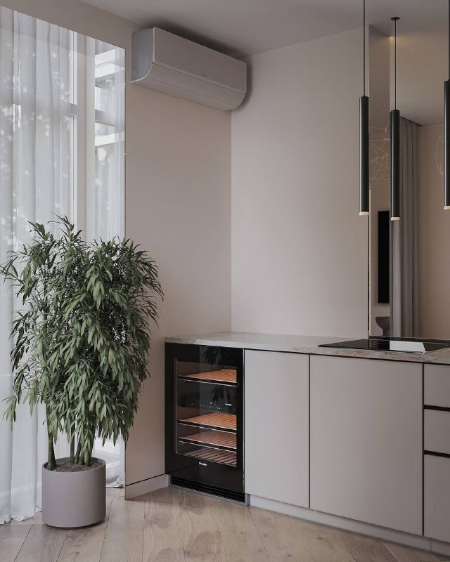 Прихожая и кухня-гостиная с одного проекта в шикарной цветовой гамме. Дизайнер - Ксения Костарная - изображение 7 - прихожая, кухня, гостиная