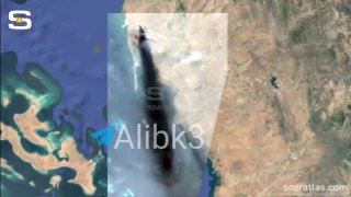 תמונות לוויין שצולמו ב-26 ביולי מציגות שריפה גדולה שעדיין בוערת בבית הזיקוק של ג'יזאן של סעודיה ארמקו, כאשר…