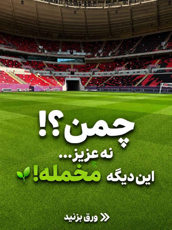 ورزشگاه | stadium: یکدست، متراکم و بی‌نقصکیفیت چمن نیازی به توضیح اضافه ندارد.🏟استادیوم احمدبن‌علی قطر🏟 @stadium19یکدست، متراکم و بی‌نقصکیف