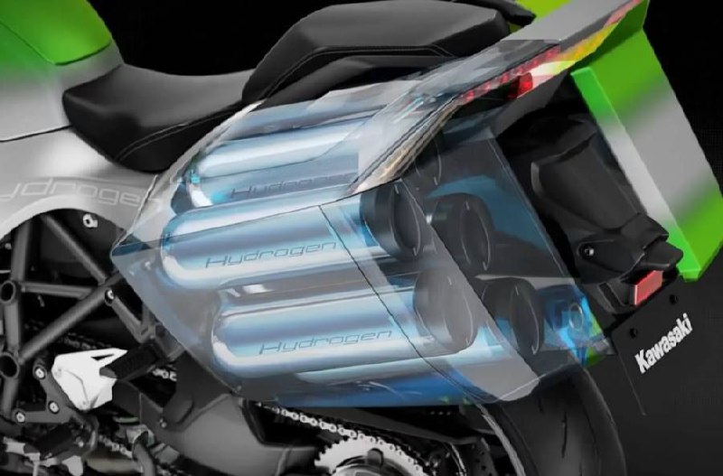 Kawasaki показала водородный мотоцикл Ninja H2 SX 3