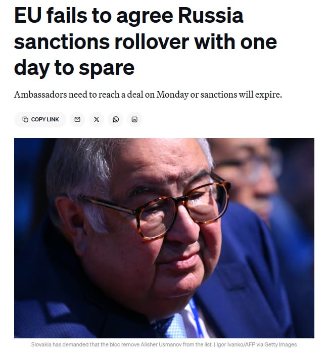 EU countries failed to agree on extending sanctions against about 3,000 Russian individuals and companies, leaving ambassadors one day to reach an agreement before the measures expire.