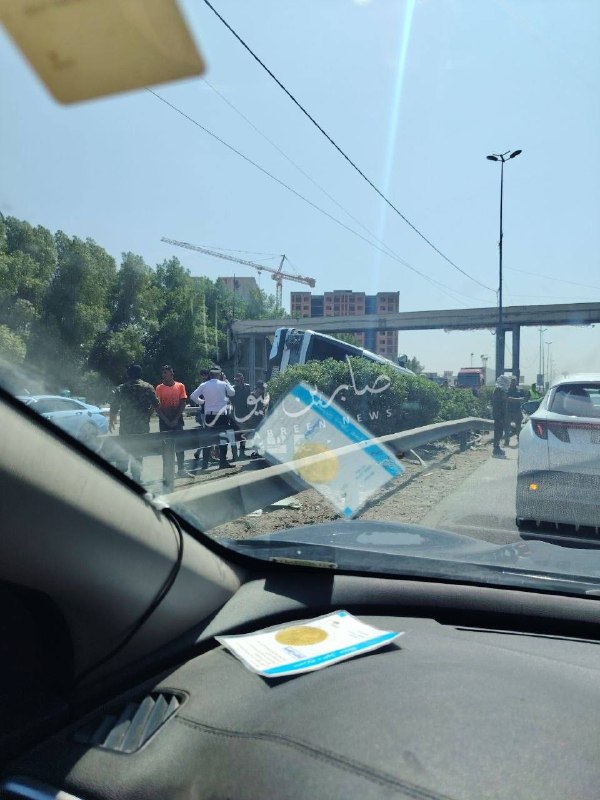 תאונת דרכים, התהפכות גלגל בכביש דורה, דרומית לבגדד.