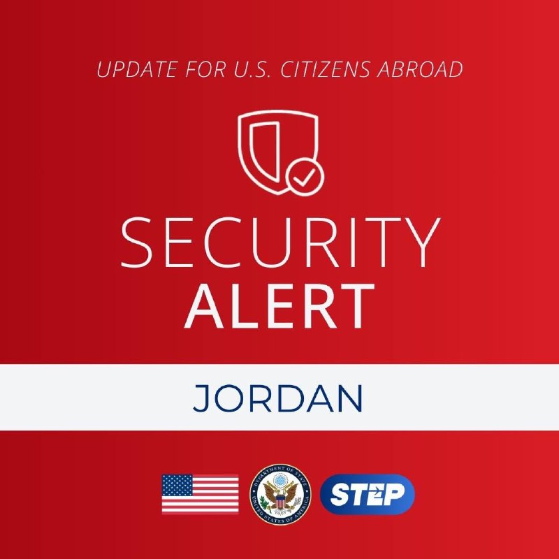 America issued a security warning to Jordan.