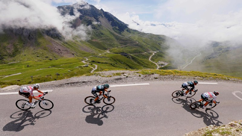 Pedaling through historyDescending the Col du Tourmalet in the French Pyrenees during the 2021 Tour de France (© THOMAS SAMSON/AFP via Getty Images)