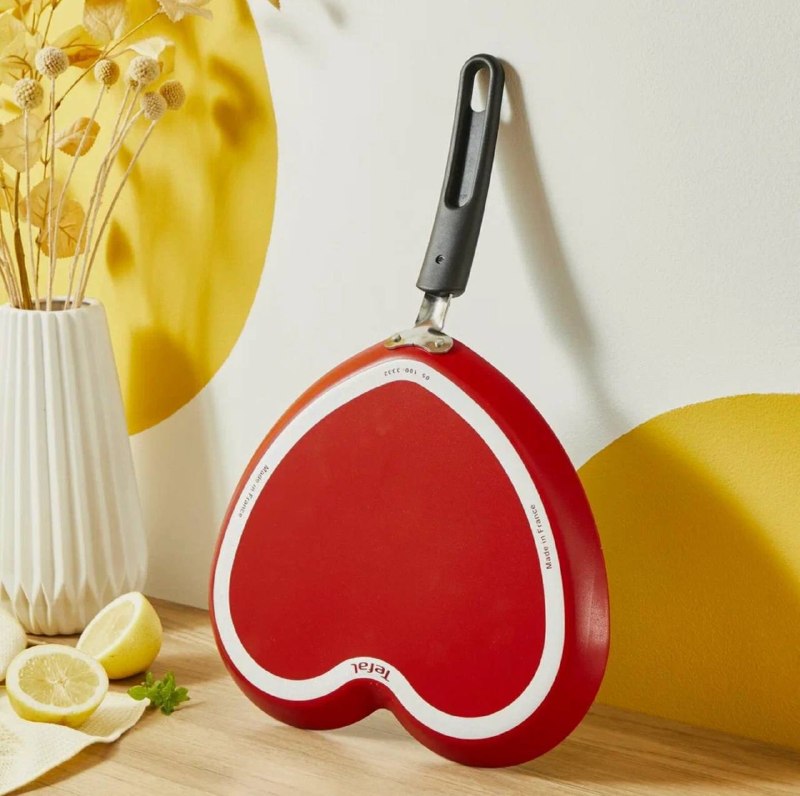 Сковорода Tefal в форме сердца 25 см, антипригарное покрытие, есть индикатор нагрева. Газ, электричество подходит почти ко всему. Титановое покрыти... - изображение 2 - сковорода, покрытие, telegram