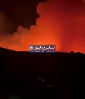שריפה מאסיבית בין אזורי שוש ושארמן על הגבול בין חבל כורדיסטן לאיראן.