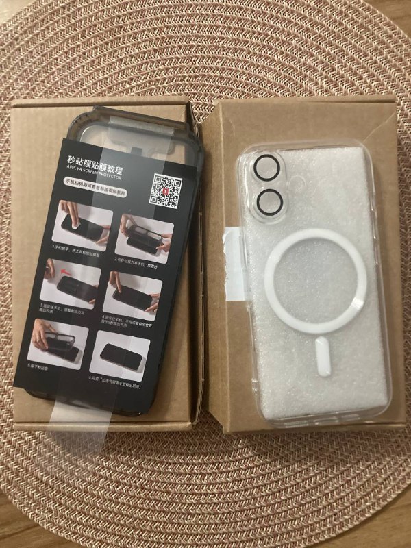 прозрачный чехол с magsafe со стеклом с аппликатором на iphone 16. цена 20 gel 🔥