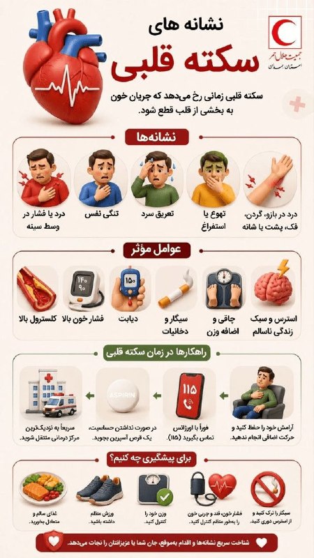 اخبار استان مرکزی: 🖼 نشانههای سکته قلبی@MarkaziFarsnews