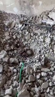 انتشال جنين حي من تحت أنقاض برج في غزة