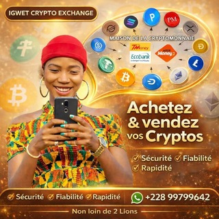 Achetez et vendez vos Cryptos . IGWET CRYPTO EXCHANGE (La Maison de la Cryptomonnaie)