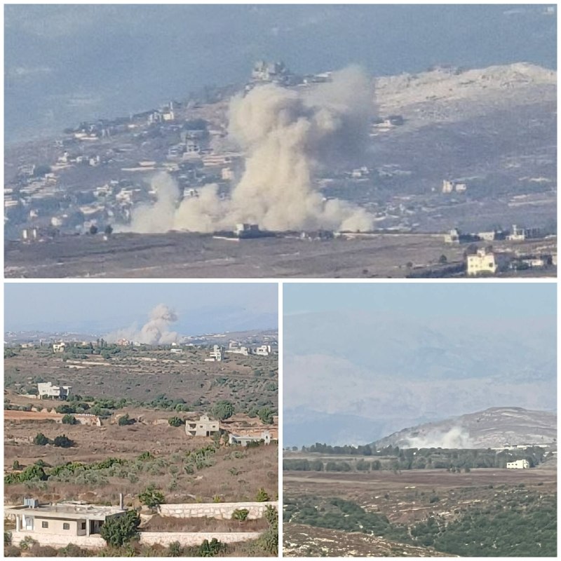 דחוף: הכיבוש מבצע שני הפצצות חדשות בעיירות טייבה ודיר סאריאן, דרומית ללבנון.