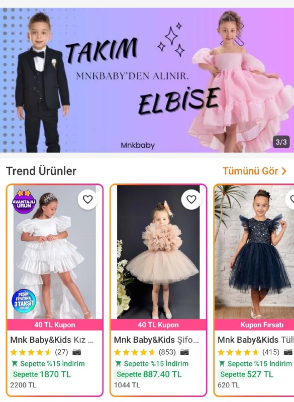 onlineshop خرید آنلاین ترکیه مانی شاپ: https://ty.gl/fup3dnseeqz0vیک لینک پر از لباسهای مجلسی بچه گانهhttps://www.trendyol.com/sr?q=k%c4%b1z%20%c3%87ocuk%20abi