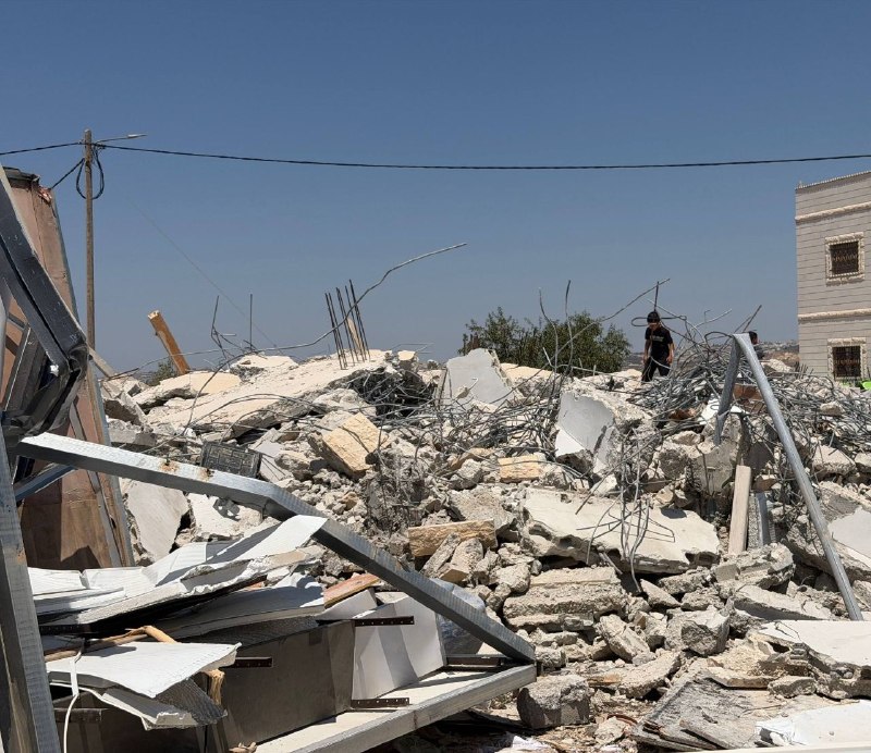 Israeli military demolishes home, displaces family in southern West Bank