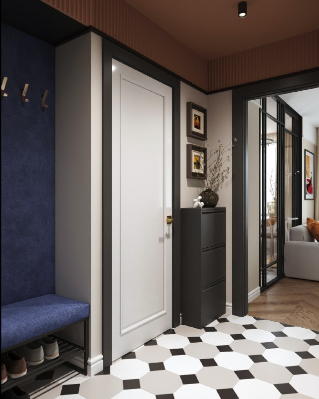 Квартира 41 м для девушки Главной задачей стало создание яркого, тёплого и по-настоящему оригинального интерьера. Каждая деталь здесь подчинена иде... - изображение 8 - пространство, полностью, интерьер