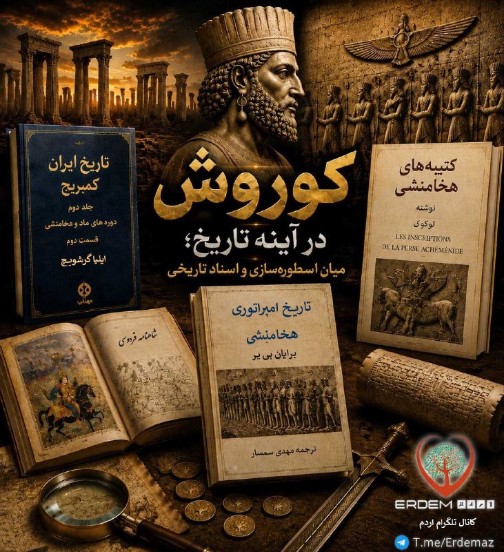 𐰼𐰓𐰢 اردم: ✳️ کوروش در آینه تاریخ؛ میان اسطوره سازی و اسناد تاریخی✍️به قلم دکتر سیدعبدالمجید الهامی ۲۶ مرداد ۱۴۰۵🔖طرح(پوستر): #اختص