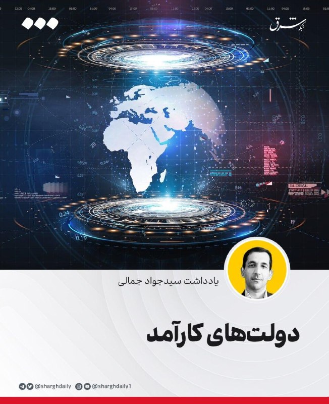 شرق: 🔺دولت‌های کارآمد🔹داگلاس نورث، برنده جایزه نوبل اقتصاد، در کتاب برجسته خود تحت عنوان «خشونت و نظم‌های اجتماعی»، حکومت‌ها 