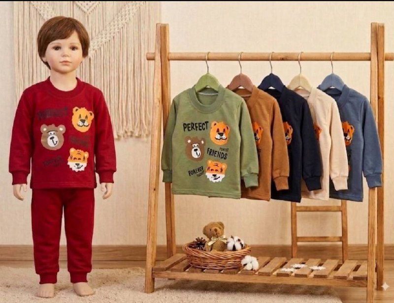 تولیدی پوشاک تهرانی فر: 🧶 بلوز شلوار 🛍️🧸🧿 ببر و خرس🌼جنس:اسپان نیلوفر دورو👌گرم بالا✅کد محصول: 4936/70🎨رنگ وطرح: 6 رنگ 🌈2چاپ👕سایز: 35,40,45 ⚾️🥎🏀💥ق