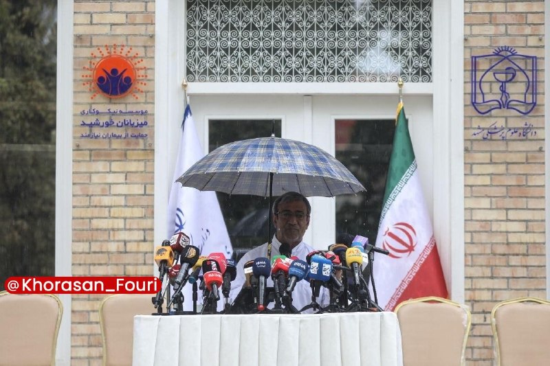 خراسان فوری (مشهد): نشست خبری استاندار خراسان رضوی در مشهد برگزار شد🔹نشست خبری غلامحسین مظفری، استاندار خراسان رضوی، در محوطه بیمارستان امام