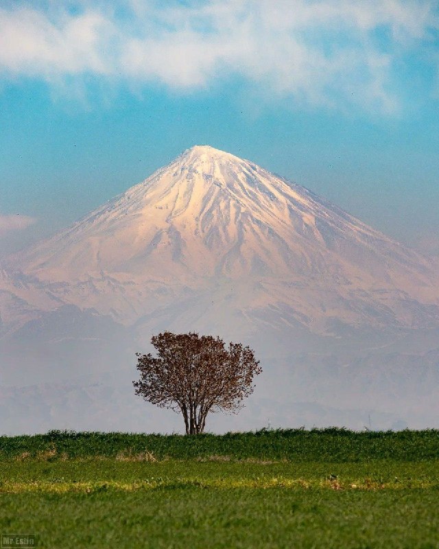🔴 הפסגה היפה של Damavand ממישור Varamin