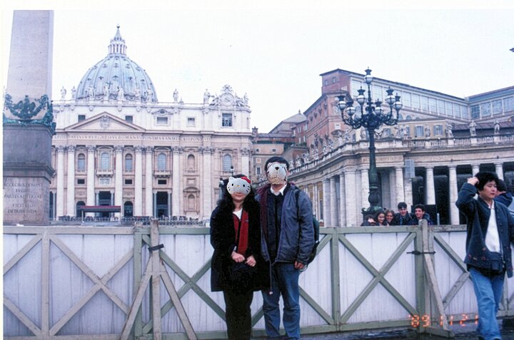 旅行的照片：義大利的梵諦岡的教堂