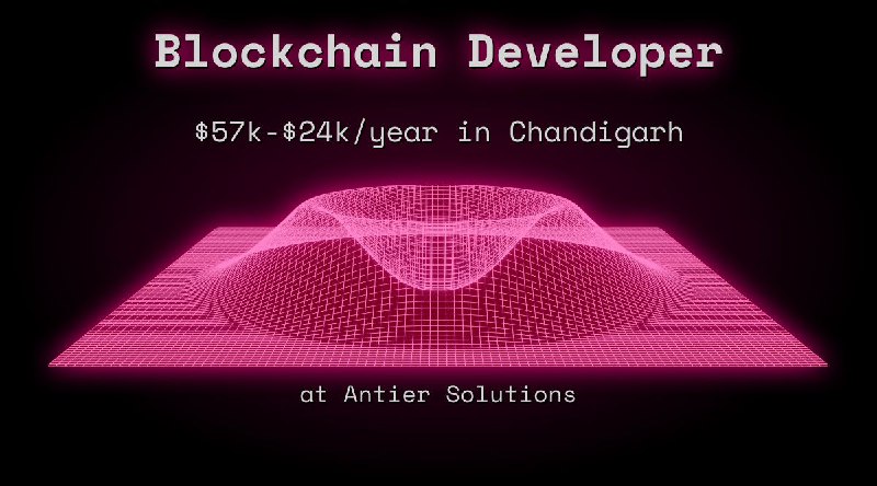Web3 Blockchain Developer $57k - $24k in Chandigarh at Antier Solutions