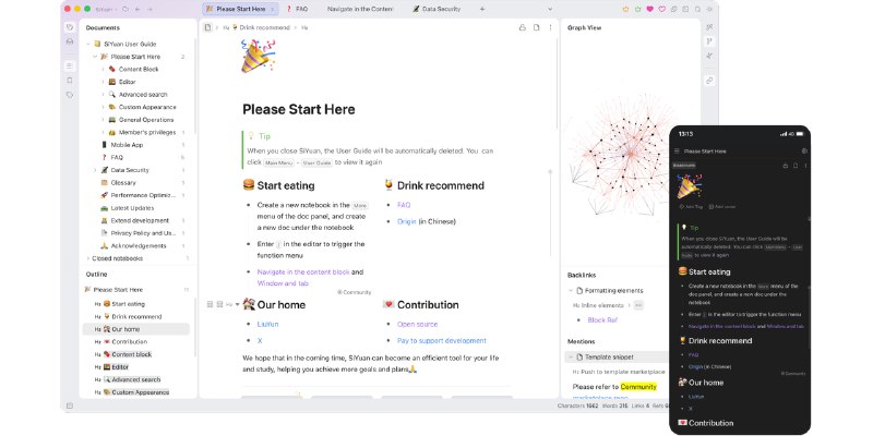 GitHub - siyuan-note/siyuan: An open-source, privacy-first, self-hosted knowledge workspace where humans and AI agents work together…