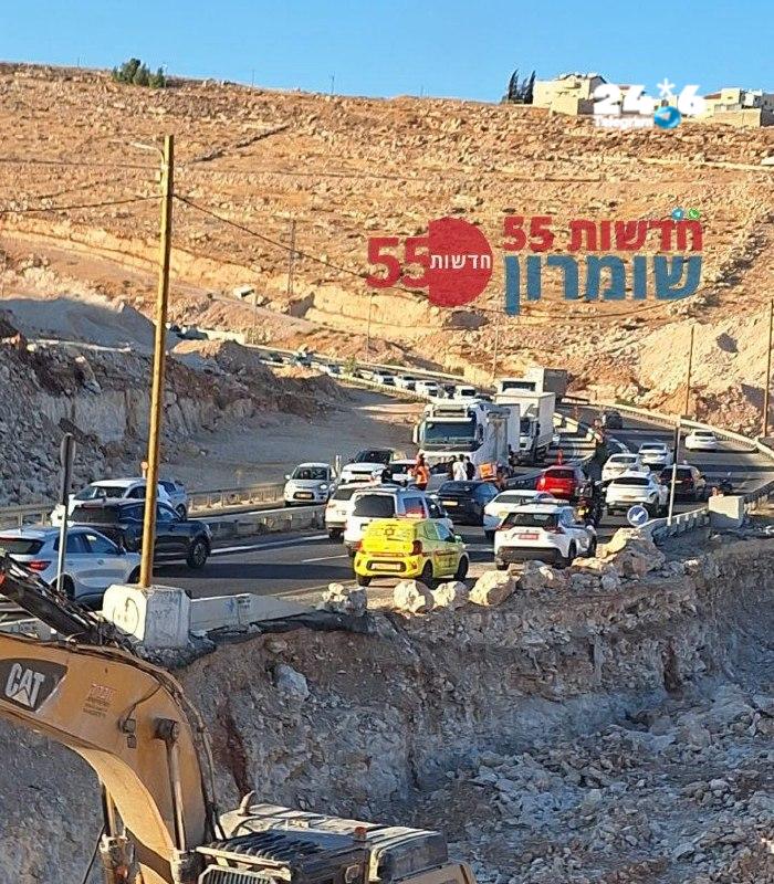 🇮🇱 עדכון לאדם חיזמא: הרכבים מהתאונה פונו לשוליים. הכביש נפתח אך עדיין מורגש עומס משער בנימין.