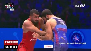 מחמאדי עלה לגמר בסמכות אלירזה מהדי ניצחה 10-1 מול יריבה מארמניה במשקל 87 ק"ג באליפות העולם בהיאבקות ועלתה ל…