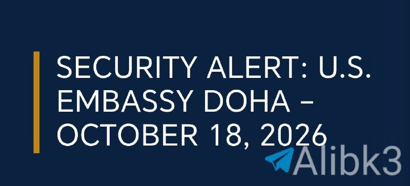 The US Embassy in Qatar issues a security warning to Americans about the possibility of closing the airspace due to the developments in the region.