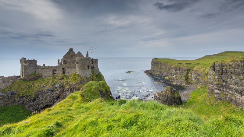 Castle on the rocksDunluce Castle, County Antrim, Northern Ireland (© DieterMeyrl/Getty Images)