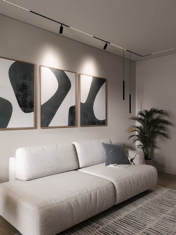 Оцените проект спальни и кабинета от 1 до 5 в комментариях Спальня - 14,5 кв.м Кабинет - 19,3 кв.м Дизайнер Наталья квартира70квм Узнать стоимость ... - изображение 7 - telegram, view, оцените