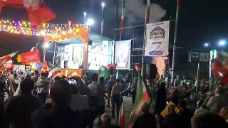 Illumination at the celebration of Hazrat Zeinab's birth, peace be upon her, from the perspective of public gatherings, Shahid Boroujerdi Square, Tehran.