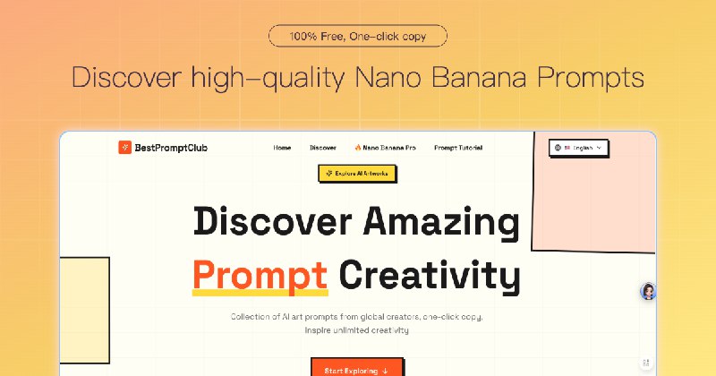 BestPromptClub - Nano Banana Pro Prompts Gallery