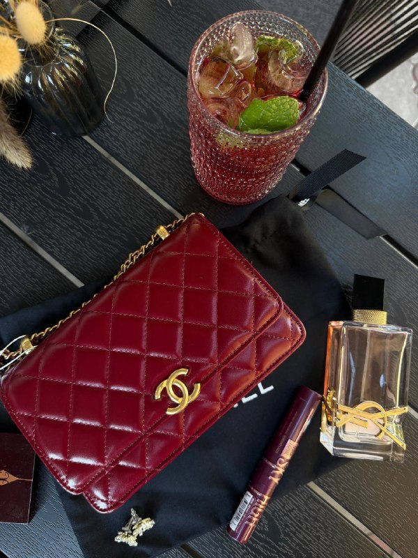 Chanel Chanel Mini Flap Bag Burgundy