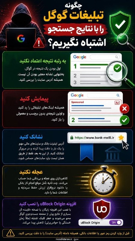 نسرا خراسان شمالی: 📍چگونه تبلیغات گوگل را با نتایج جستجو اشتباه نگیریم؟#نسرا_خراسان_شمالی🔰با ما همراه باشید ... 📖 نهضت سواد رسانه ای انقلاب