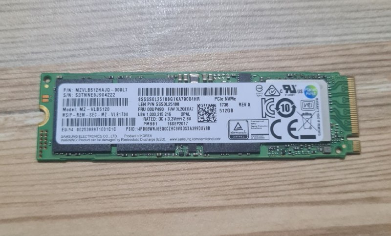SSD NVMe Samsung PM981 — фото 1