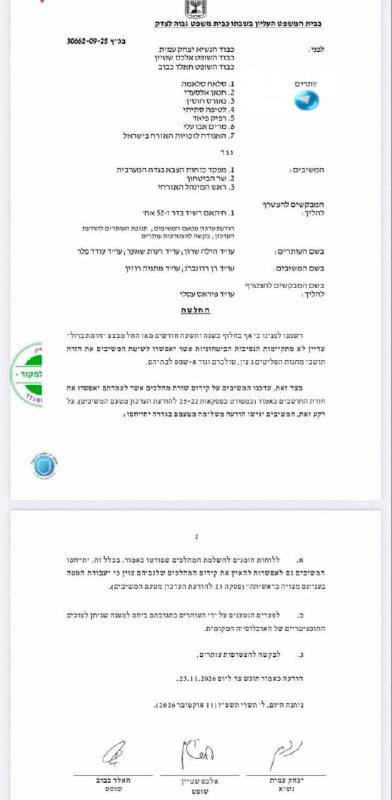 🇮🇱 Hallucination: The High Court of Justice demands that the IDF inform the terrorists when the operation against them is expected to end?