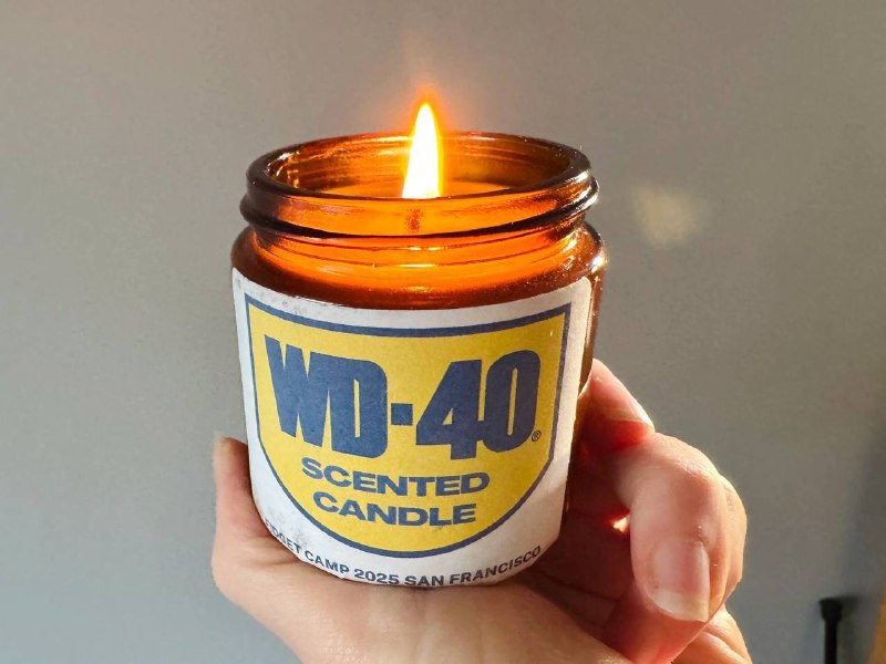 В США начали продавать свечи с ароматом легендарной WD-40 и запахом настоящего гаража за $15. Произв 2