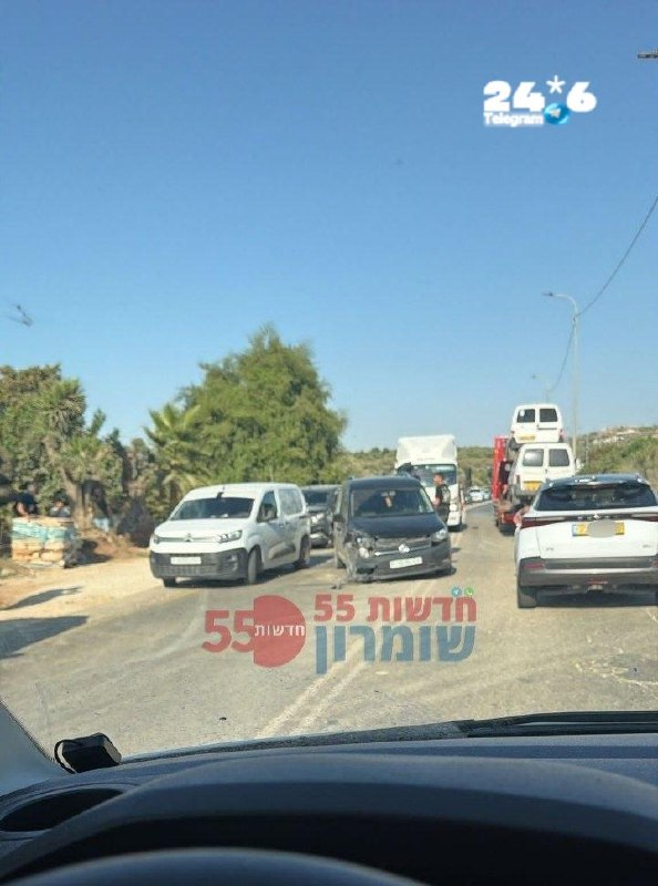 🇮🇱 כביש 55: עומסים מורגשים בעקבות תאונת דרכים בין נבי אליאס לצומת צופים.