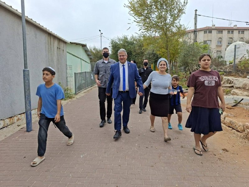 בן גביר ומשפחתו הולכים להצביע בבחירות לכנסת