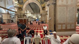 أذان المغرب من المسجد الأقصى