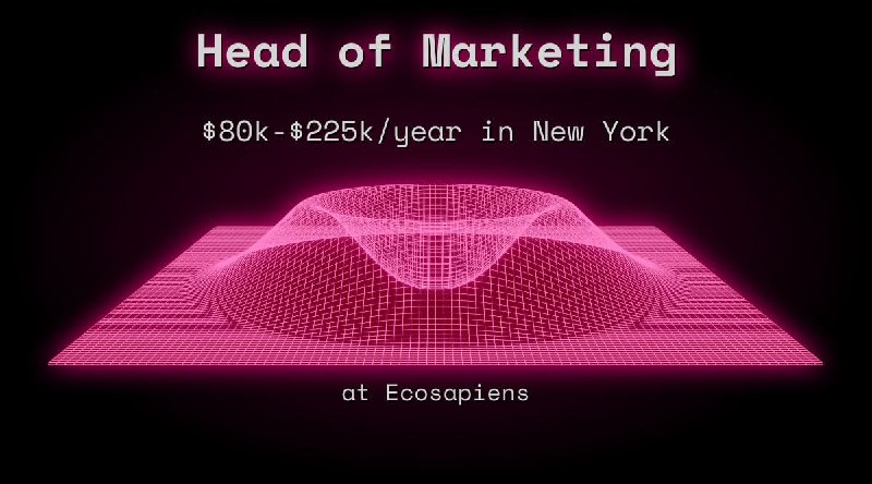 Web3 Head of Marketing $72k - $112k in New York at Ecosapiens