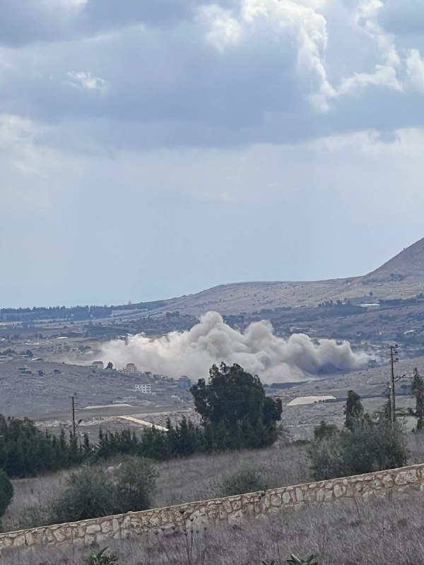 🚨 Israeli bombing in Itron some time ago