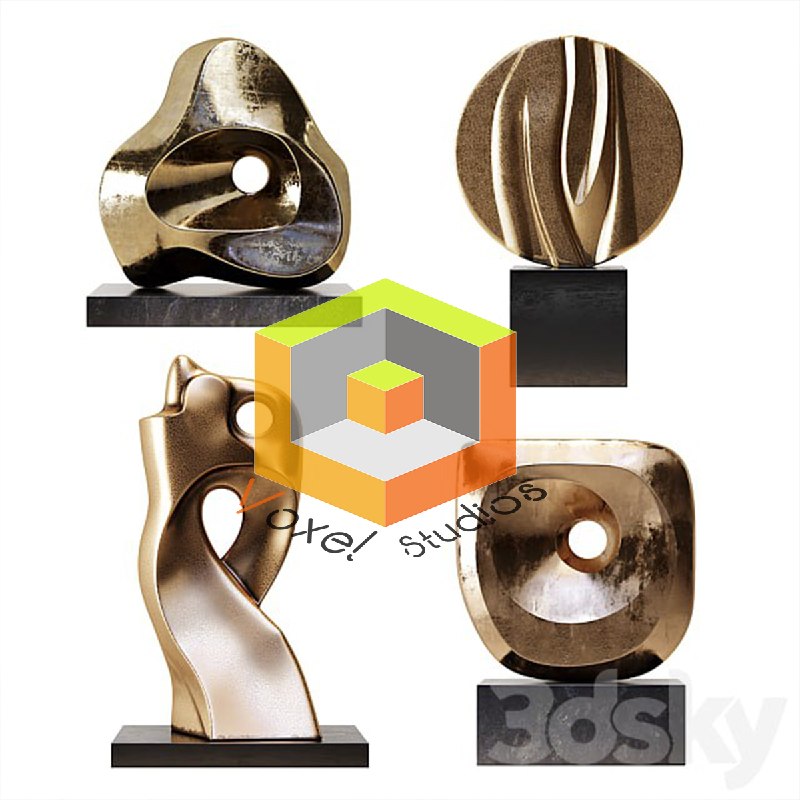 Voxel studios 3D Object: #آبجکت_مجسمهآبجکت مجسمه مدرن Pro3dsky به همراه متریال ها.آیدی:@Voxel3DVray