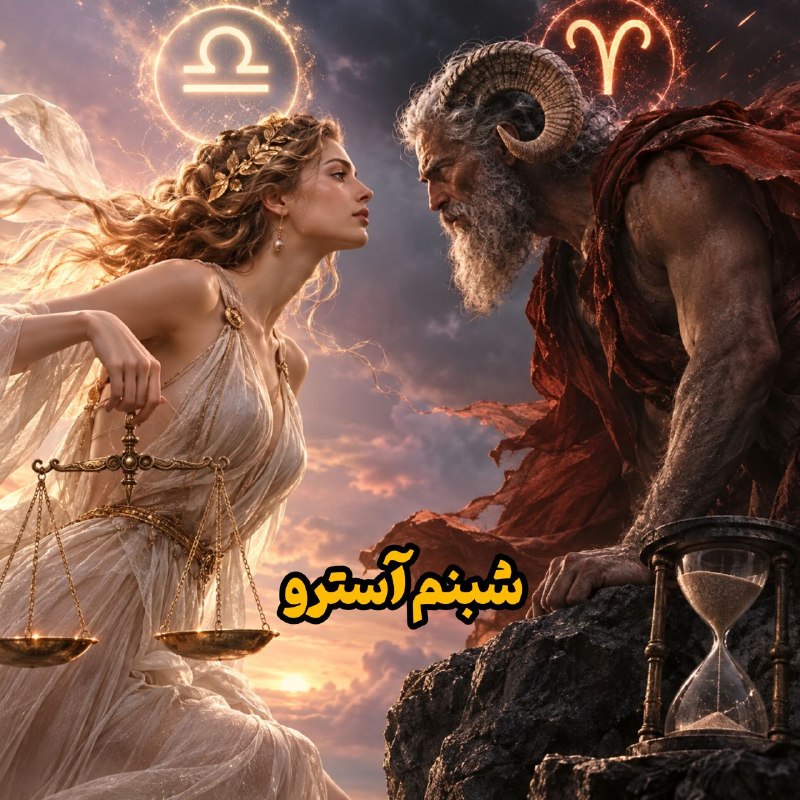 فال قهوه و آیینه بینی ارمنی: سترن در تقابل ونوس ♀️⚖️وقتی الهه عشق روبه‌روی ارباب زمان می‌ایستد… چه چیزی در زندگی ما باید بماند و چه چیزی باید تمام شو